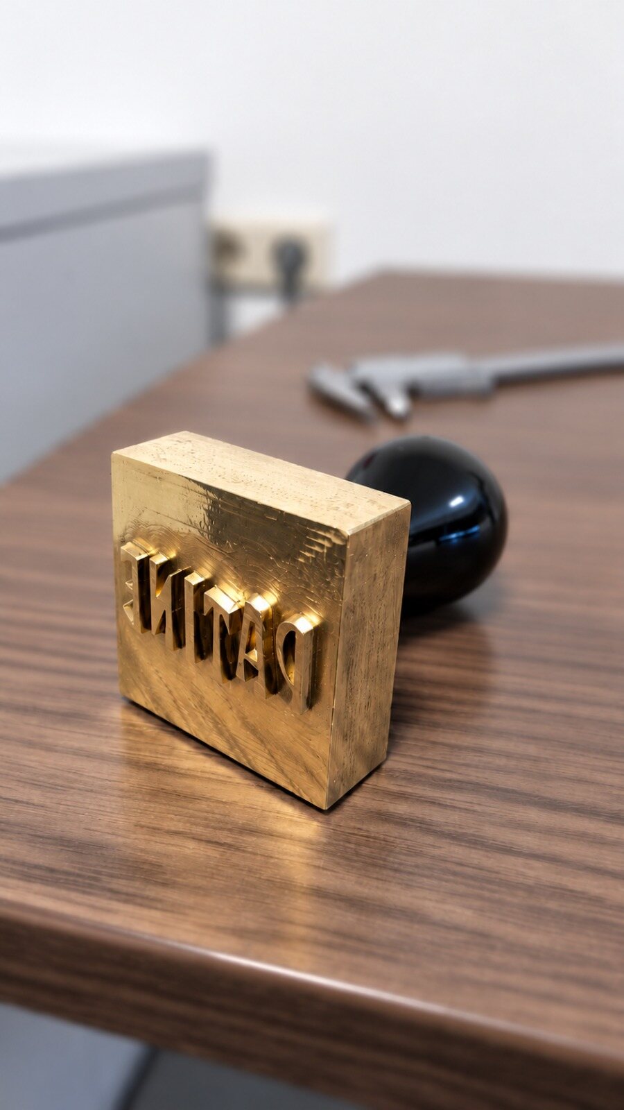 Massief messing ijsstempel